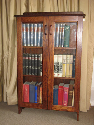 Restored oak book-shelf  